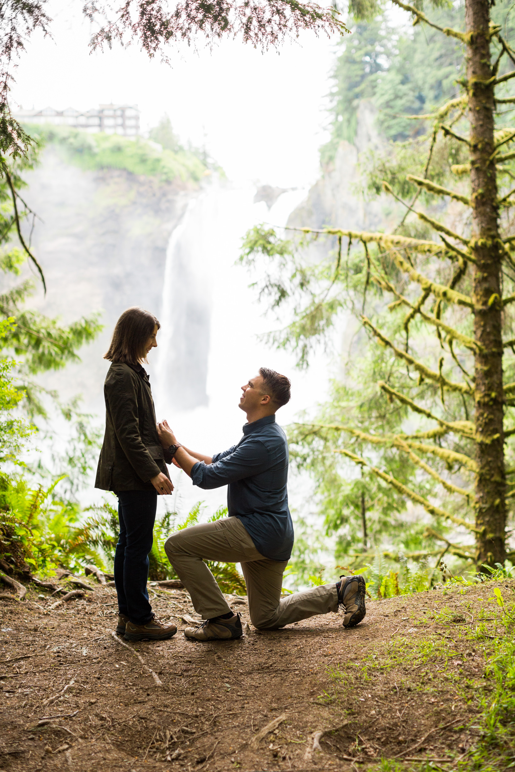 Snoqualmie Falls Proposal Photos